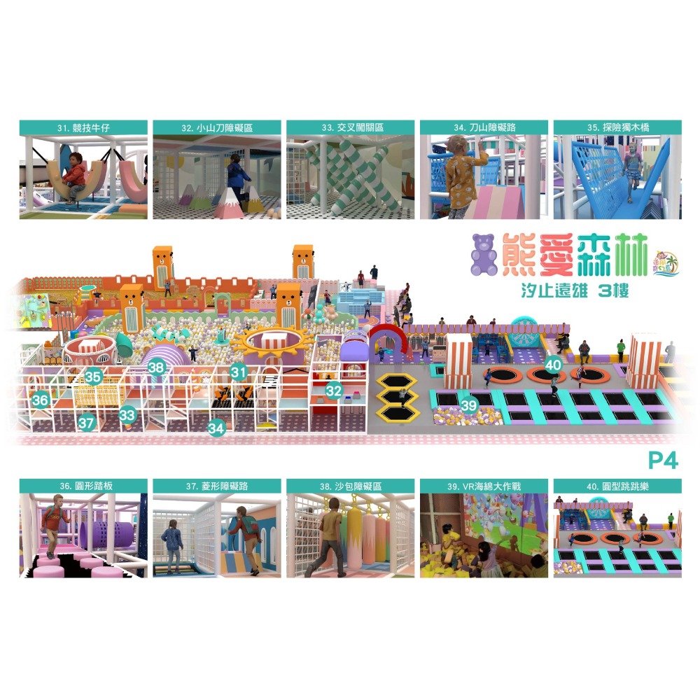 免運費 奇幻島汐止 【熊愛森林】 追風奇幻島 汐止遠雄（原獨角獸的夢想王國）-細節圖4
