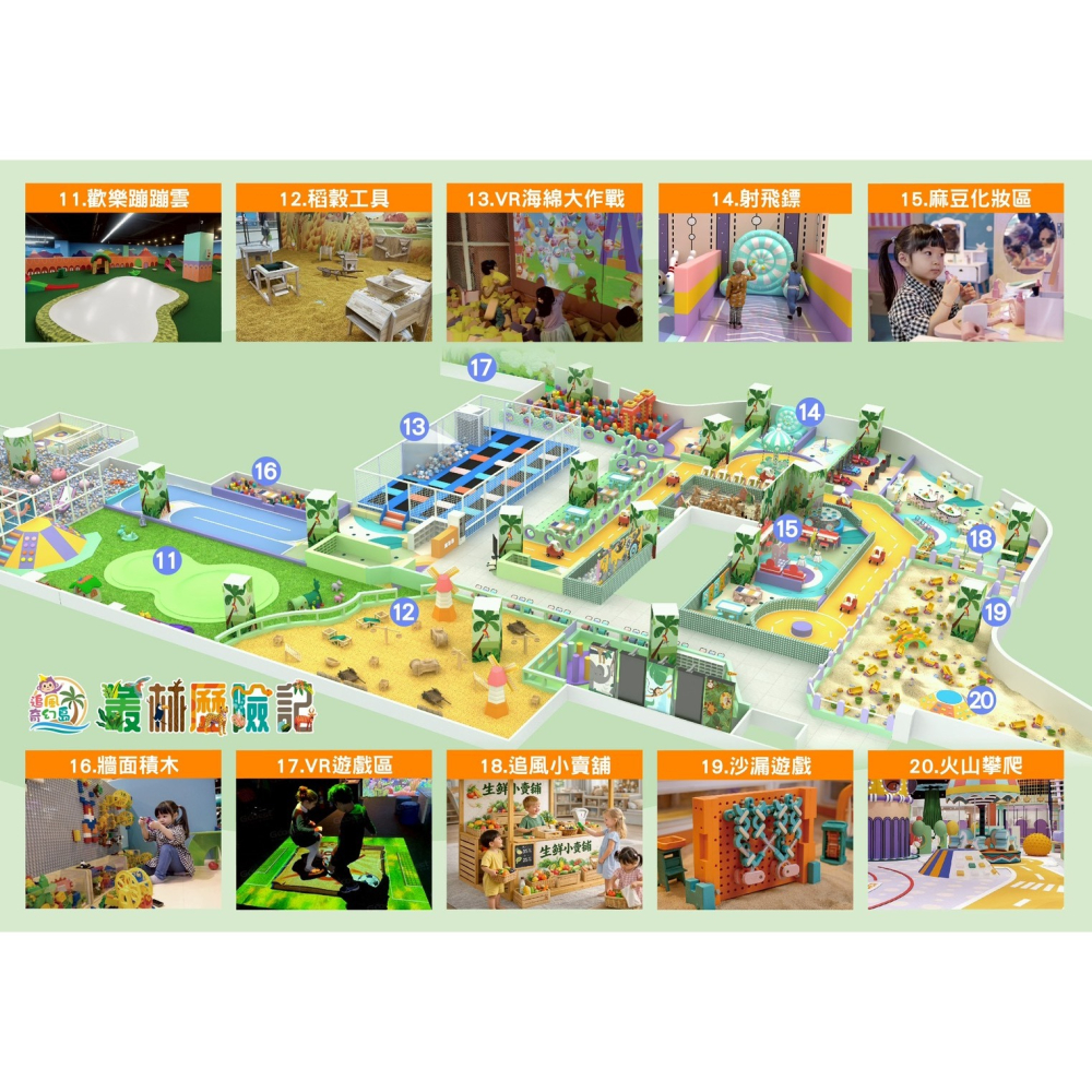 追風奇幻島竹北旗艦店【叢林歷險記】親子票1大1小使用-細節圖4