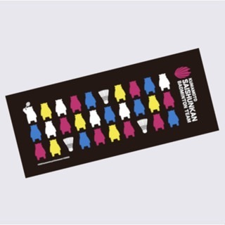 (預購)日本代購 再春館製薬所 2024 彩色剪影熊本熊 運動毛巾 JP 日本境內版 今治毛巾 33cm×85cm-規格圖1