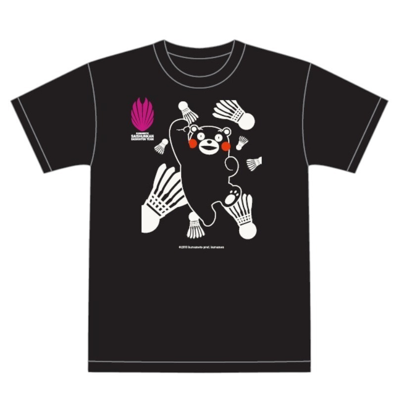 (預購)日本代購 United Athle 2025 再春館製薬所 穿梭跳躍熊本熊T恤 球衣 羽球服 日本境內版-規格圖2