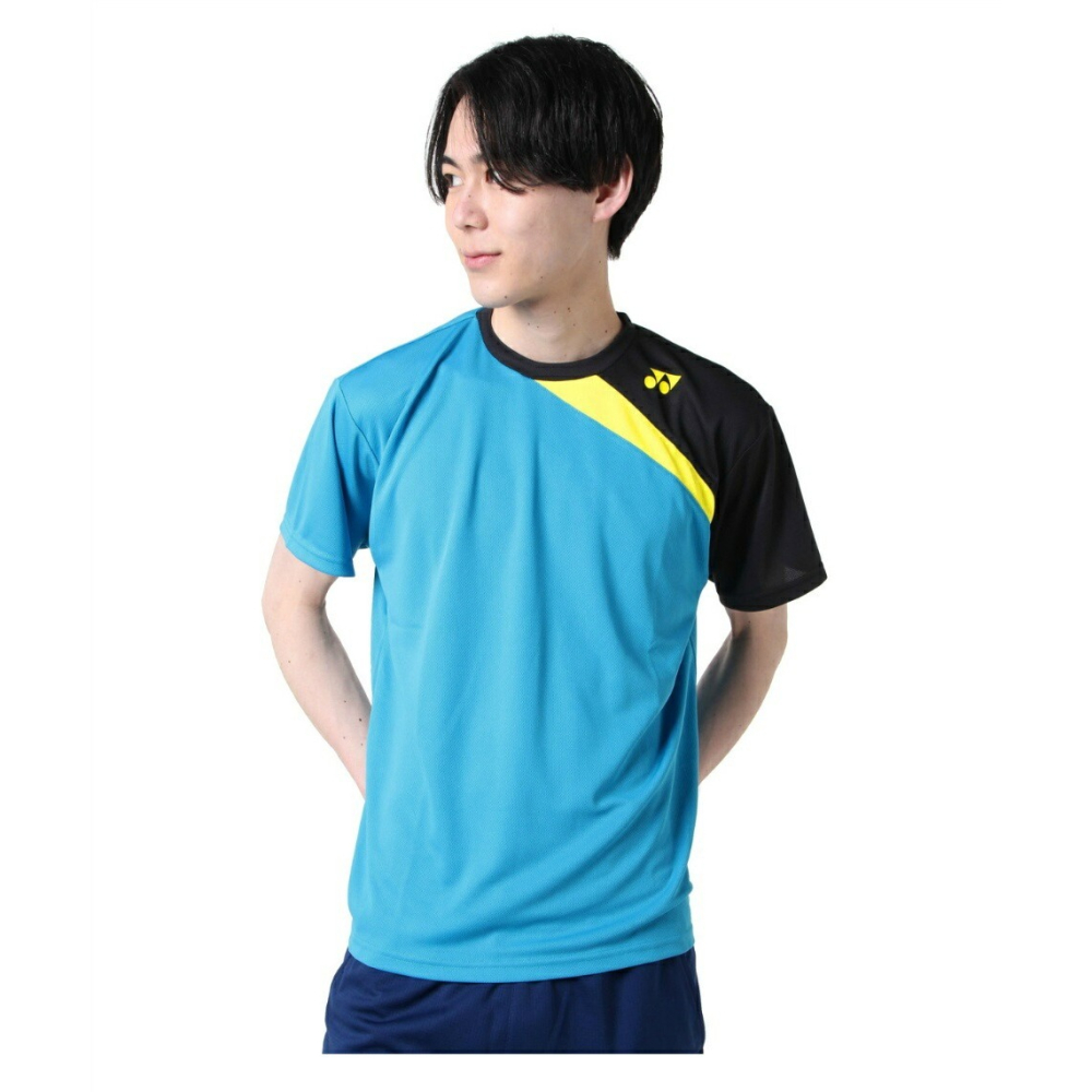 (預購)日本代購 YONEX  RWHI2201 羽球服 網球服 童裝 不對稱短袖 排汗衣 JP版 日本境內版 男用限量-細節圖2