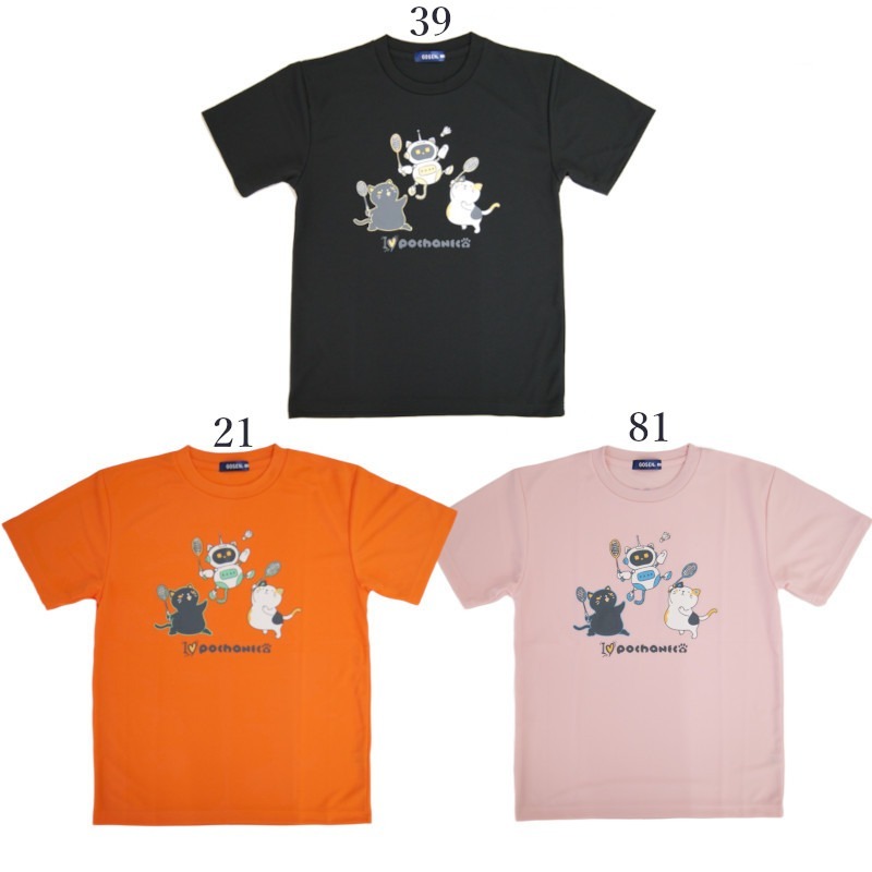 (預購)日本代購 GOSEN 2025AW NPT66 PochaNeko 貓咪 羽球服 網球服 排汗衣 日本境內版-細節圖2