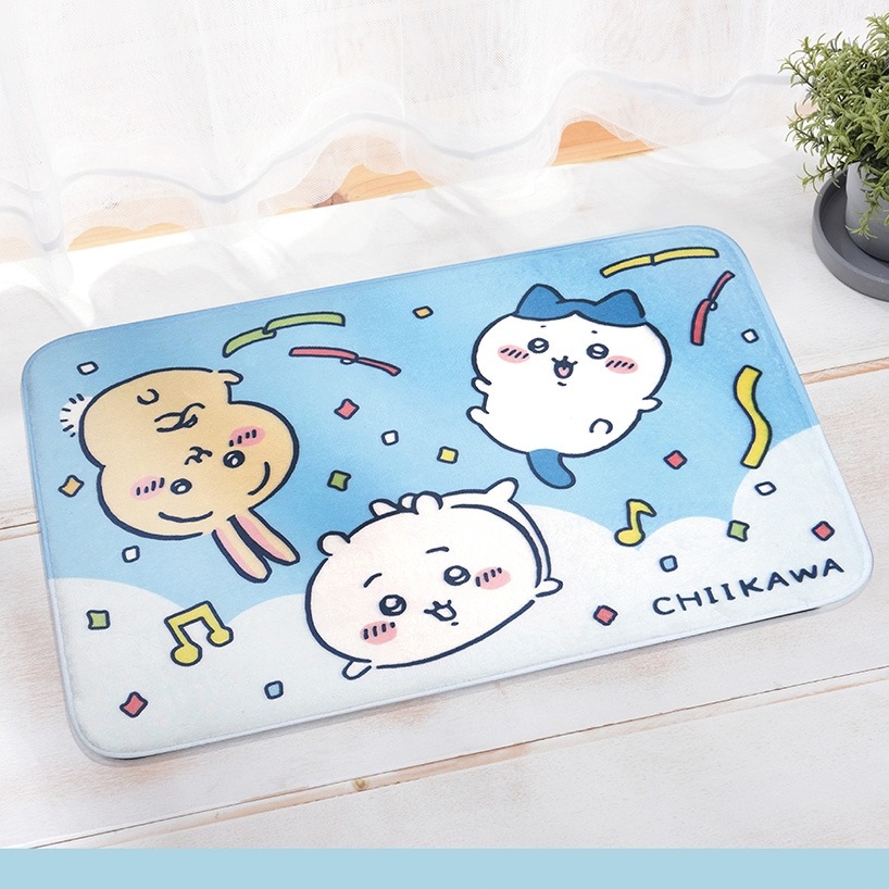 😉吉伊卡哇地墊 台灣正版授權 防滑地墊 房間踏墊 長方形地墊 小可愛 烏薩奇 小八貓 卡通地墊 可愛踏墊-規格圖4