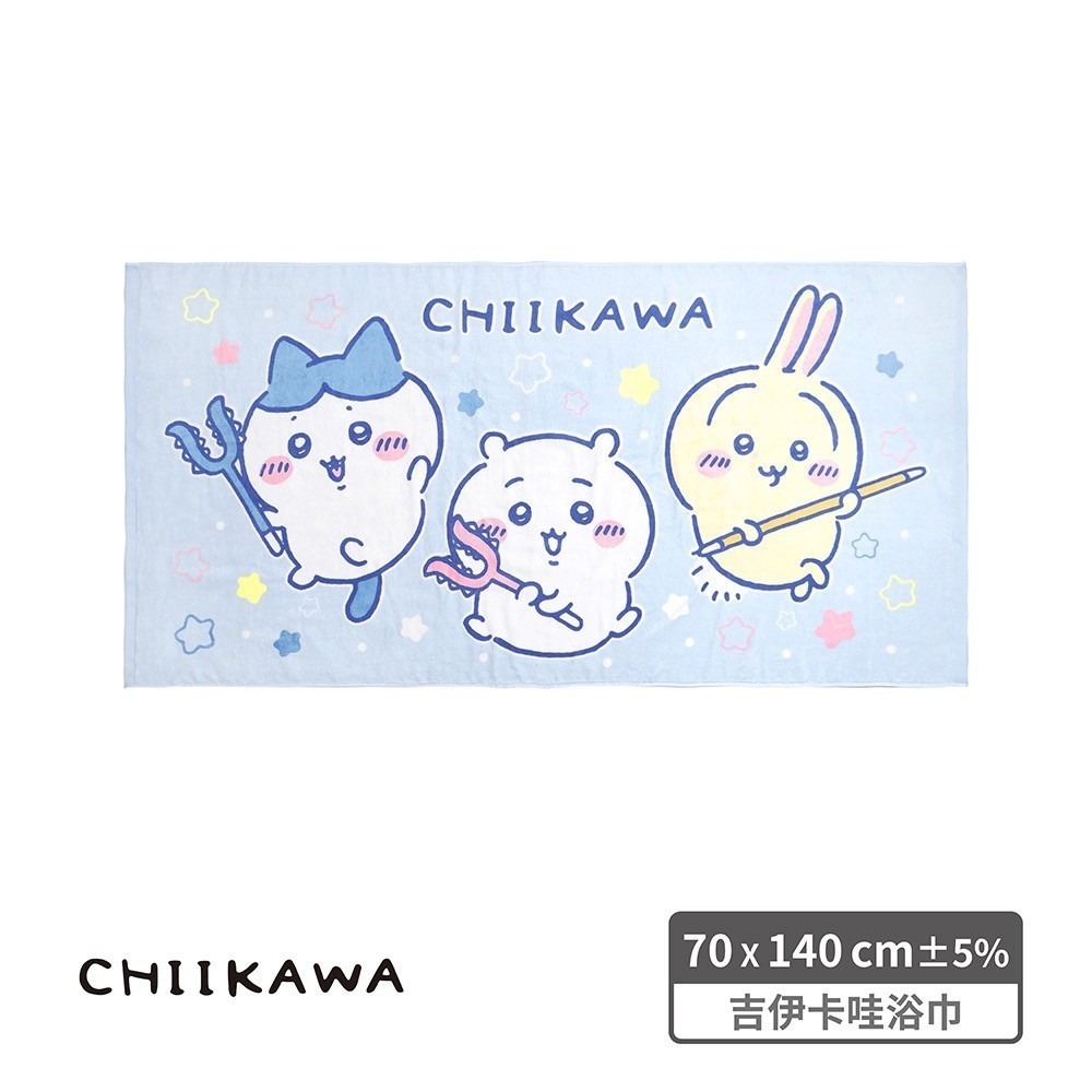 😉吉伊卡哇浴巾 毛巾 童巾 台灣製造正版授權 100%棉 小可愛 烏薩奇 小八貓-規格圖5