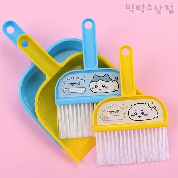 😉吉伊卡哇韓國螢光筆組 小掃把組 標記筆 桌上小掃把 雙頭螢光筆5色組-細節圖9