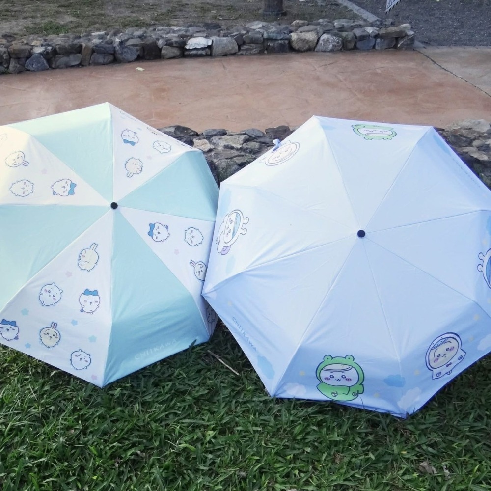 😉吉伊卡哇防曬黑膠自動傘☂️雨傘 遮陽傘 晴雨傘 防曬傘 摺疊傘 小可愛 烏薩奇 小八貓 Chiikawa-細節圖8