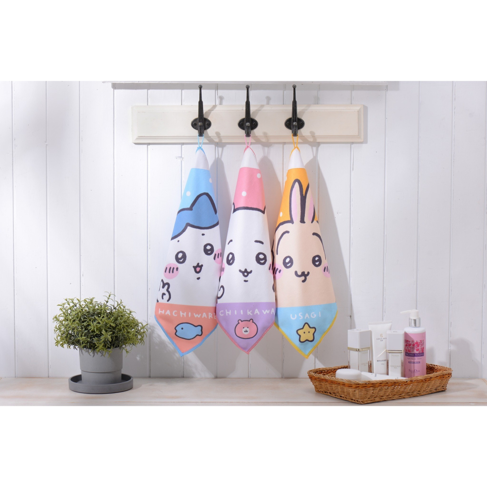 😉吉伊卡哇擦手巾👏正版授權 可愛擦手巾 卡通擦手巾 可掛式擦手毛巾 小桃 睡衣烏薩奇 小八貓 小可愛-細節圖4