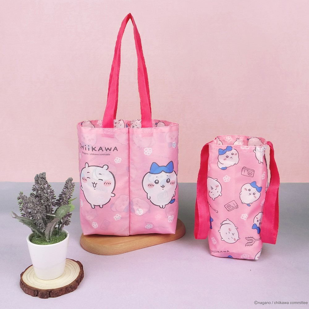 😉吉伊卡哇雙杯飲料提袋 飲料袋 隨身飲料袋 雙杯環保袋 環保提袋 飲料杯袋 水壺提袋 飲料手提袋 小可愛 烏薩奇小八貓-規格圖6