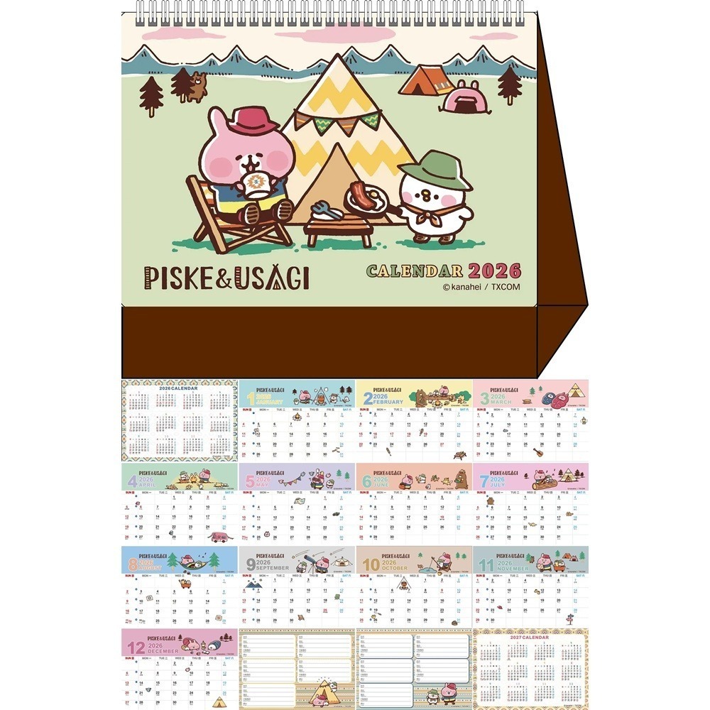 E－卡娜赫拉立體線圈桌曆21×18×9cm