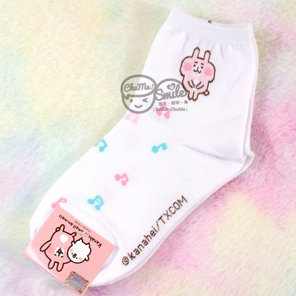 白底短筒襪🧦眉毛兔兔