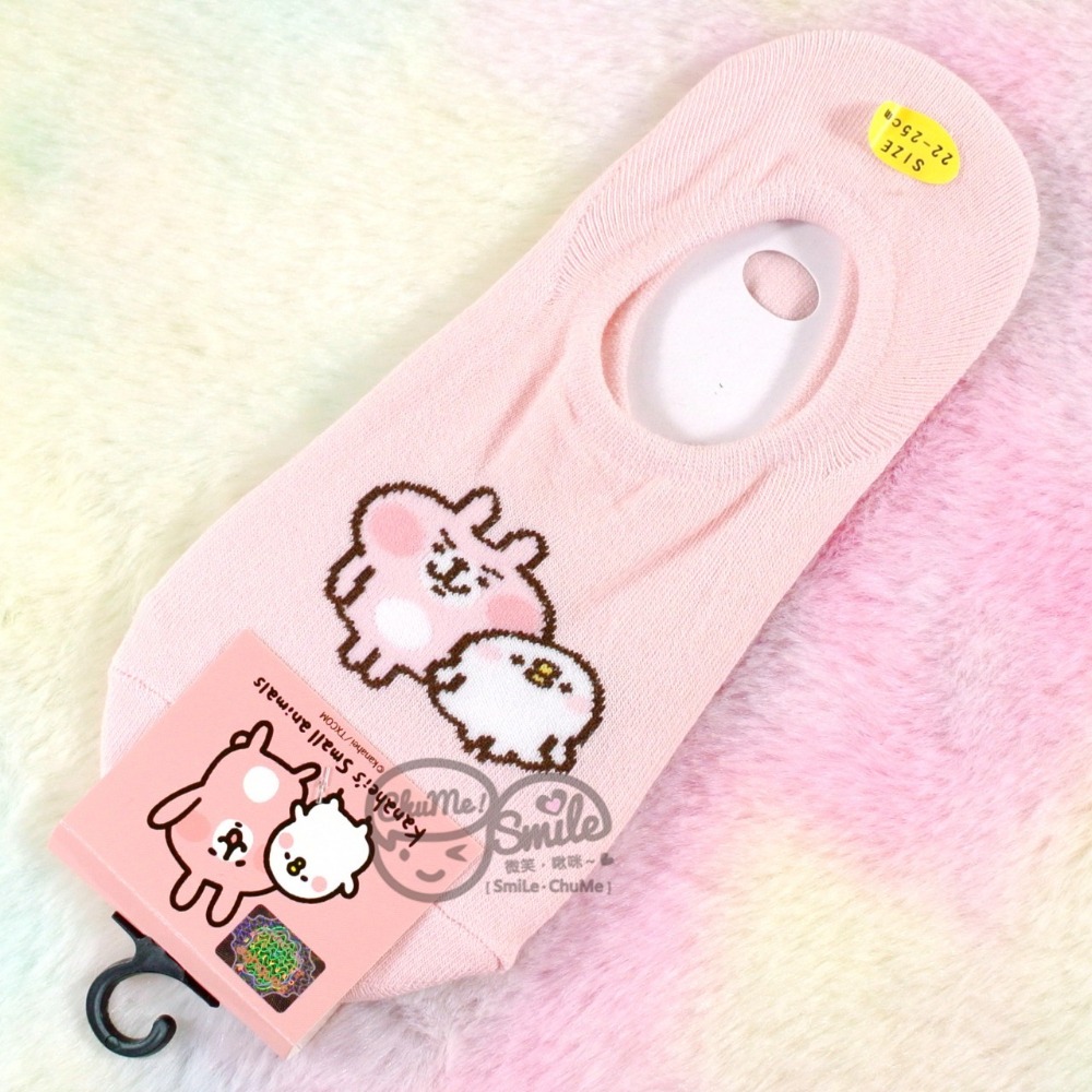 😉卡娜赫拉成人短襪隱形襪 正版授權 KANAHEI 兔兔P助 短筒襪 彈性襪 矽膠止滑船型襪 襪子 帆船襪 棉襪-規格圖6