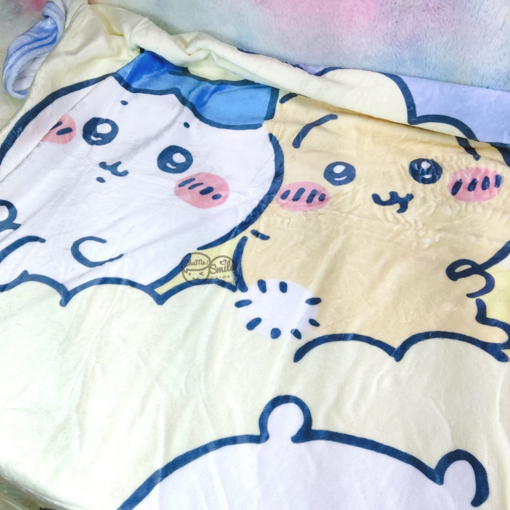 😉吉伊卡哇法蘭絨毯 雲朵上的流星 冷氣毯 寶寶毯 空調毯 沙發毯 車上毯 汽車毯 小毯子 毛毯 毯被 烏薩奇 小八貓-細節圖2