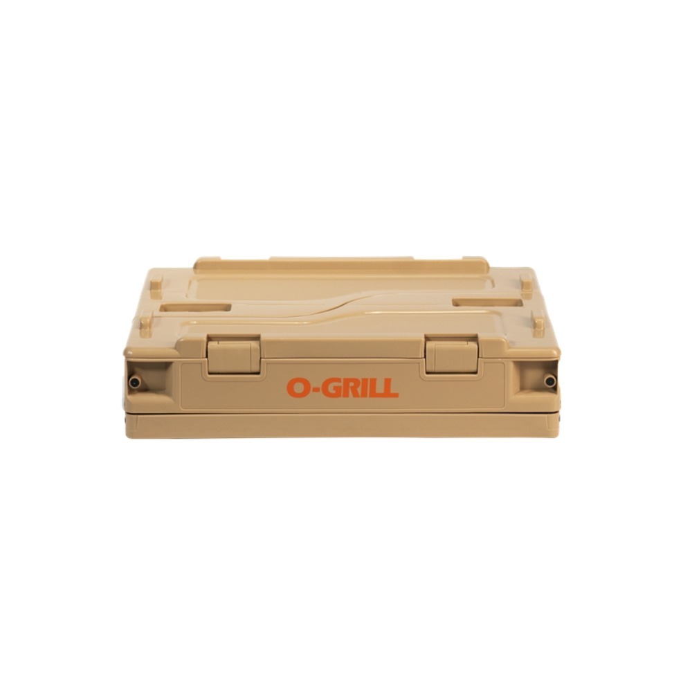 【O-GRILL品牌直營】O-Storage 摺疊側開收納箱20L 沙色-細節圖5