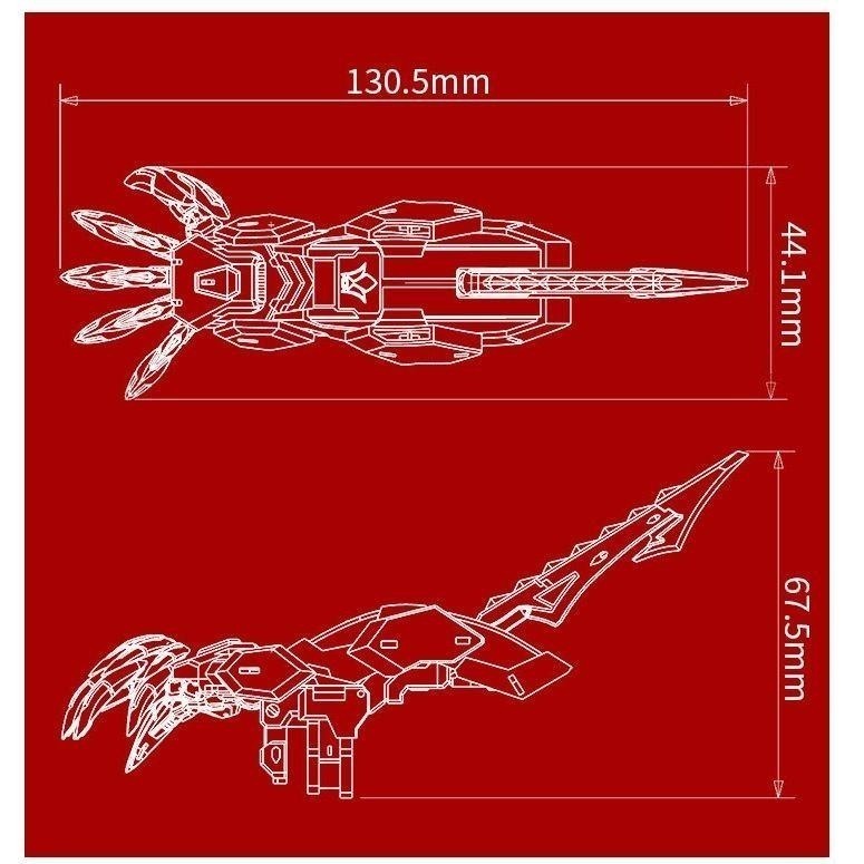 高精度 3d列印 MGSD 巴巴托斯強化裝備改套<狼手*2/尾刺*2/特典送專屬面罩>HS045-細節圖4