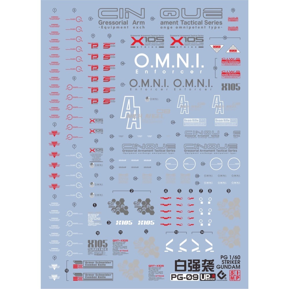 EVO PG白攻擊 GAT-X105 StrikeGundam 鋼彈 水貼-細節圖2