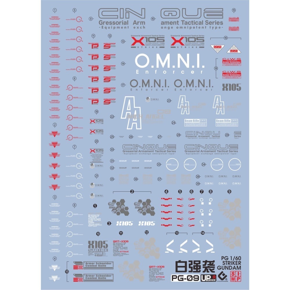 EVO PG白攻擊 GAT-X105 StrikeGundam 鋼彈 水貼-細節圖2