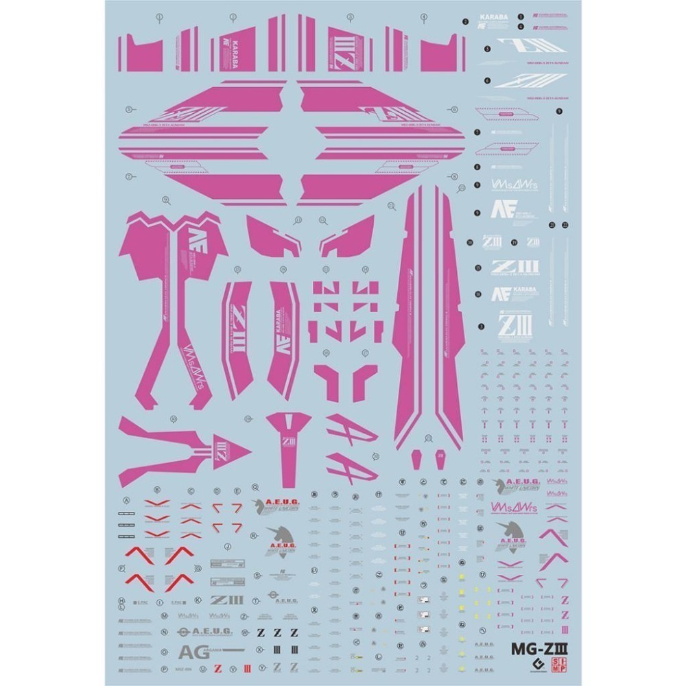 EVO MG ZETAIII/Z-3 MSZ-006-3 Z3(3號機) 水貼-細節圖2