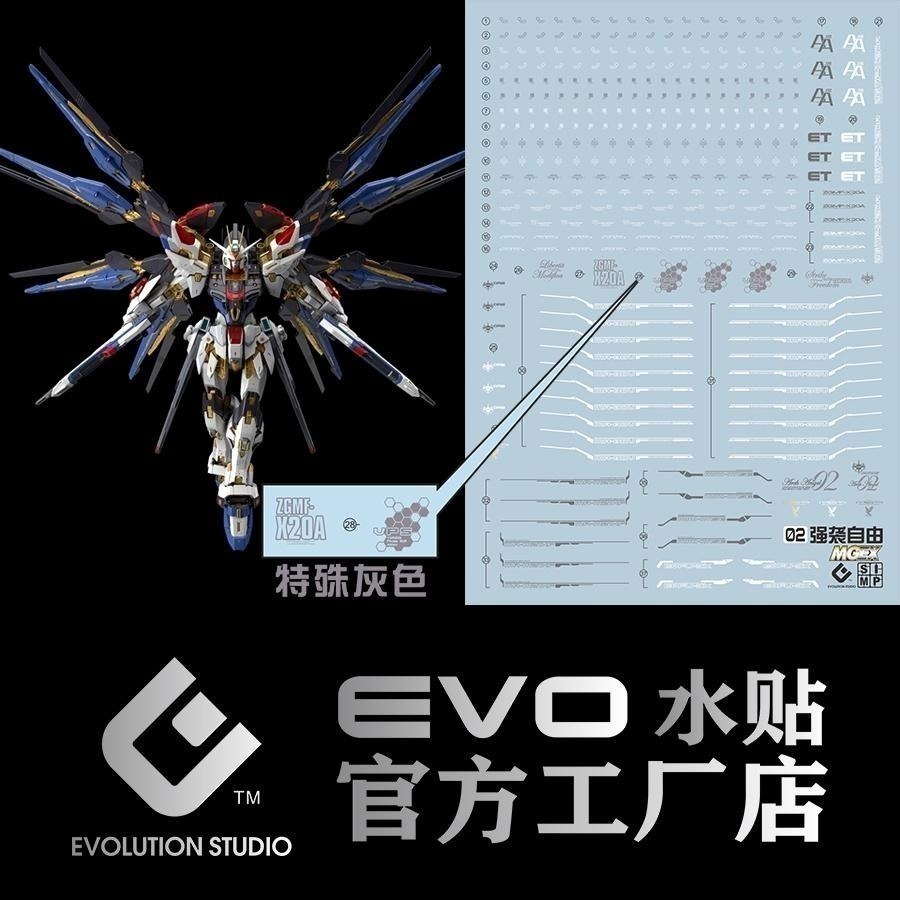 EVO MGEX 攻擊自由特殊灰 水貼-細節圖3