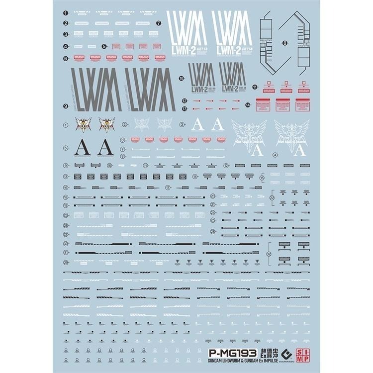 EVO MG EX脈衝高達+RE林德蟲二合一 水貼-細節圖2
