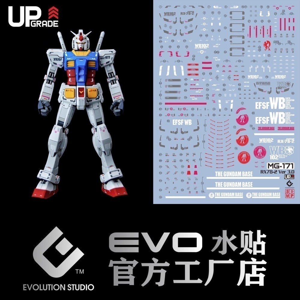 EVO MG RX-78 3.0 台場限定 &通販版 水貼-細節圖2