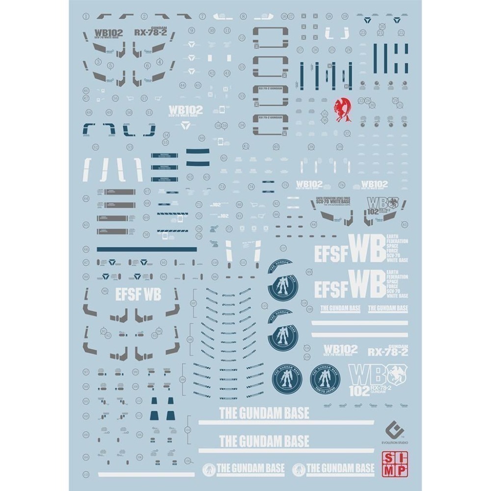EVO MG RX-78 3.0 台場限定 &通販版 水貼-細節圖3