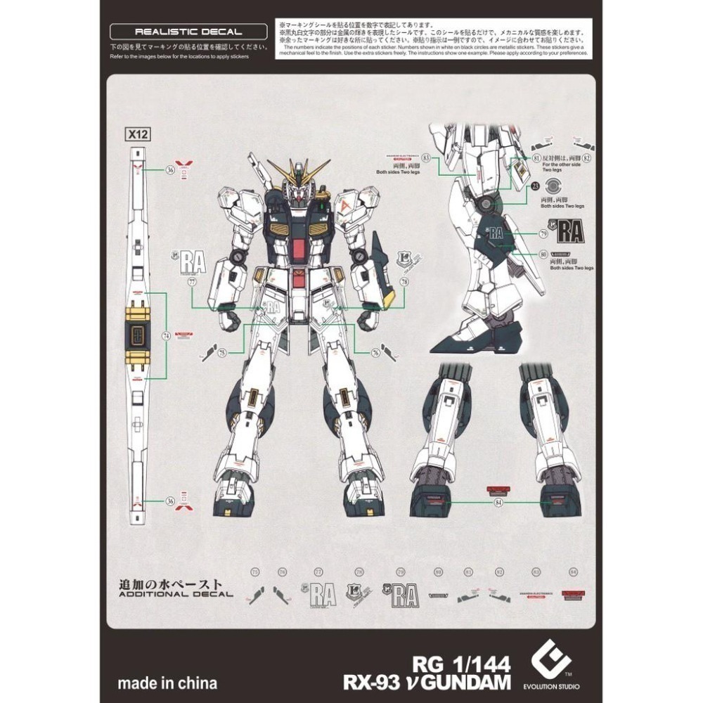 EVO RG牛鋼 水貼-細節圖5