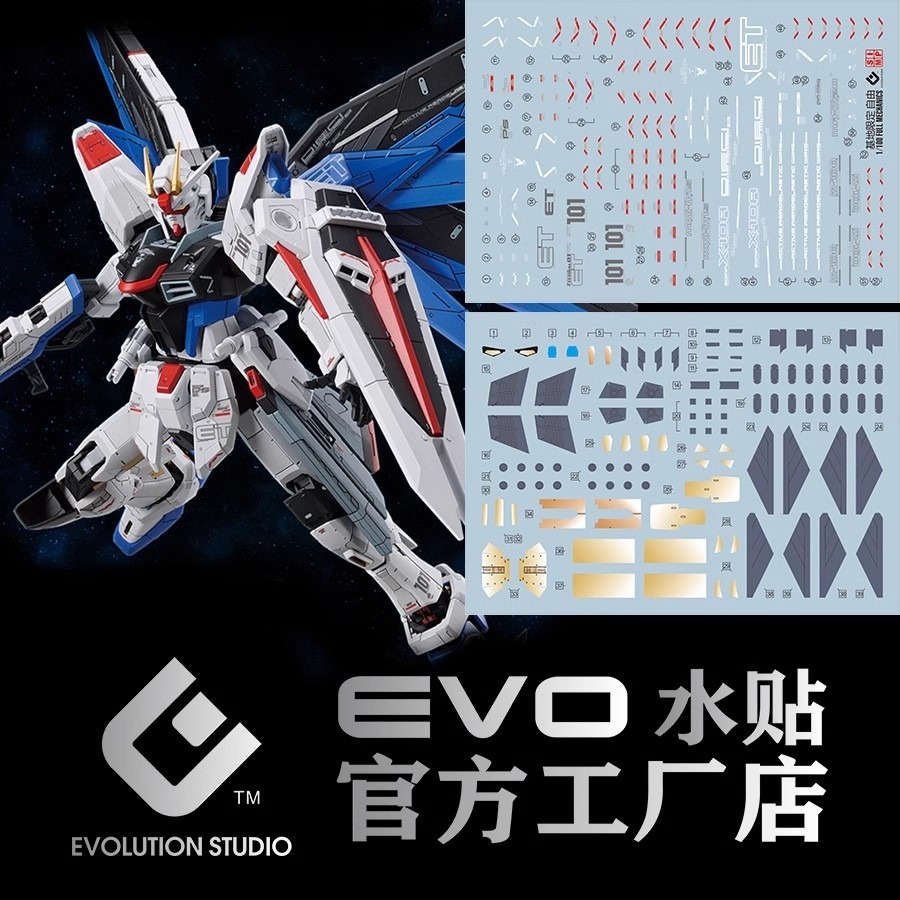 EVO MG FM 1/100 自由 GCP 基地限定 水貼-規格圖2