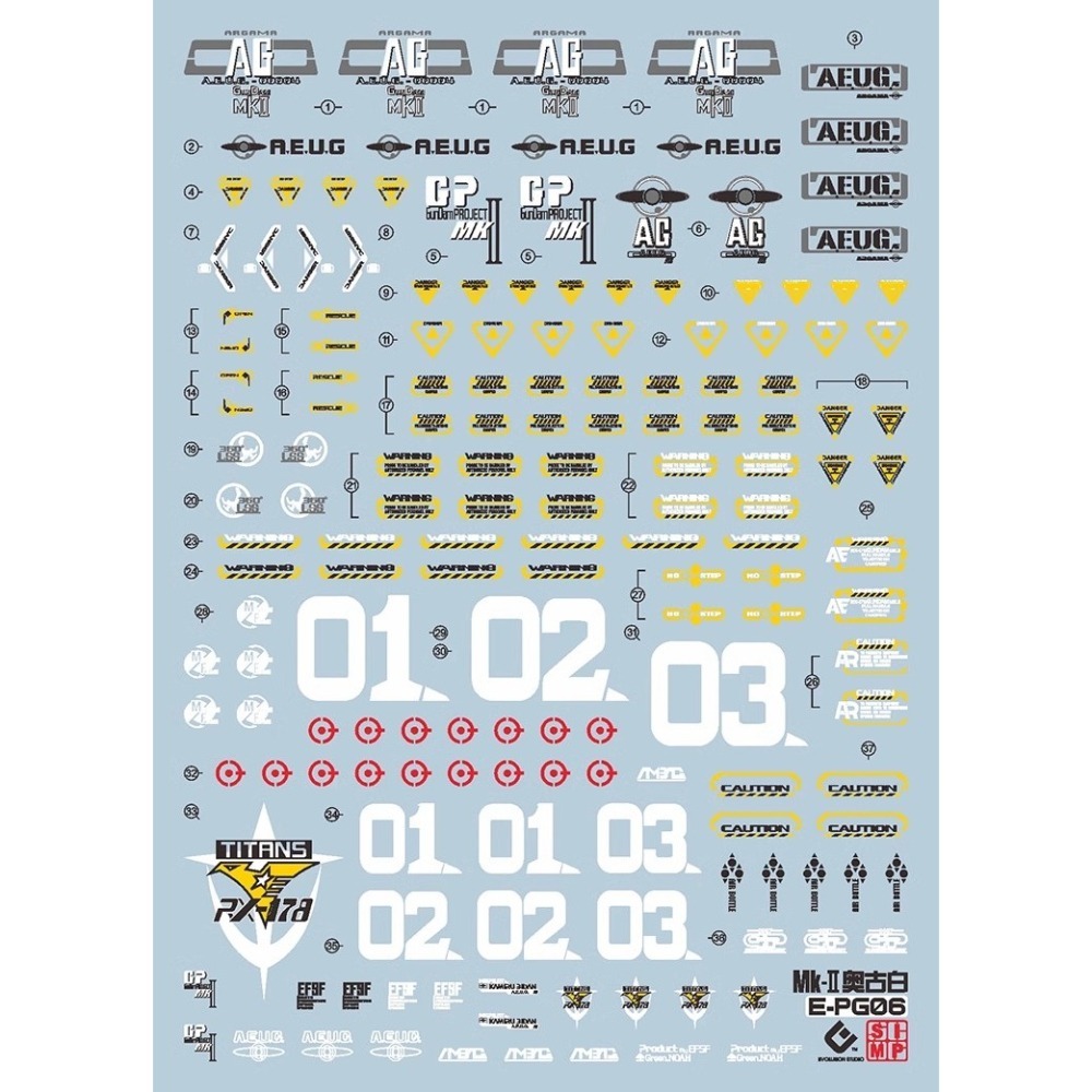 EVO PG馬克兔 MK-II 奧古 AEGU 白兔 水貼-細節圖2