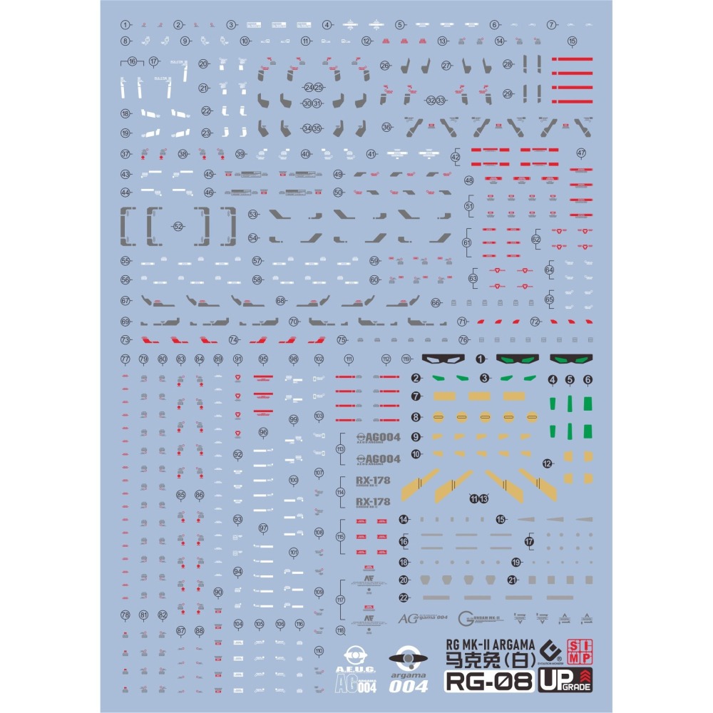 EVO RG馬克兔白 MK-II  水貼-細節圖2