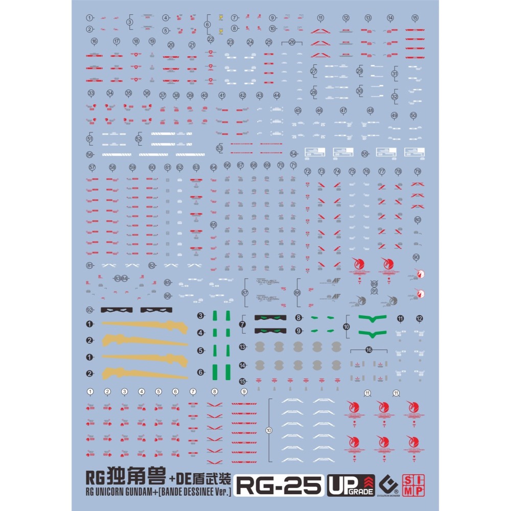 EVO RG獨角獸一號機 水貼-細節圖2