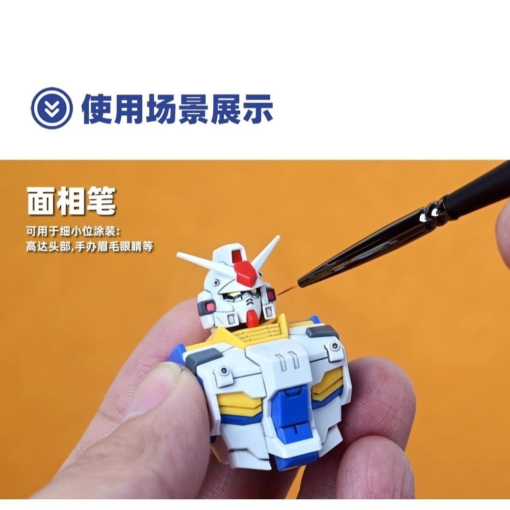 懶懶同學+百式四種模式套筆+自動洗筆机(舊化筆面相筆圓頭筆平排筆斜面筆)-細節圖3