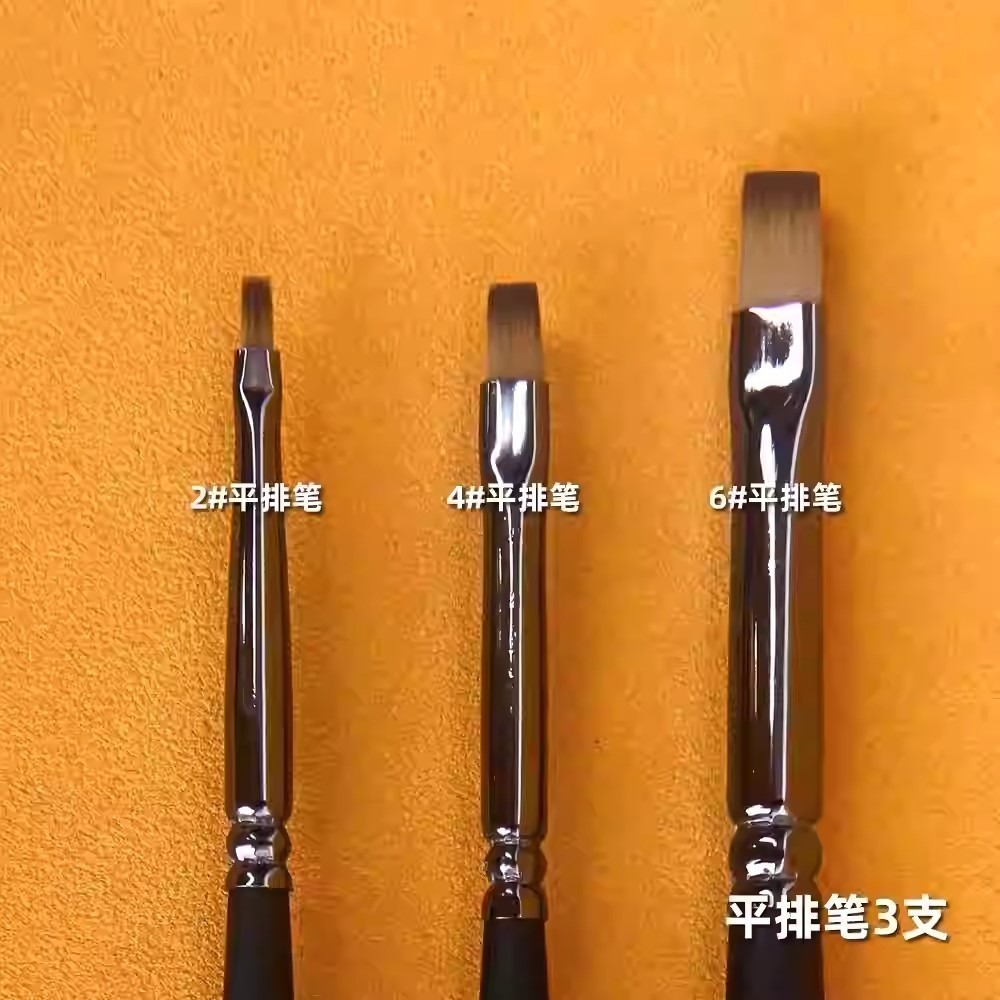 懶懶同學+百式四種模式套筆+自動洗筆机(舊化筆面相筆圓頭筆平排筆斜面筆)-細節圖8