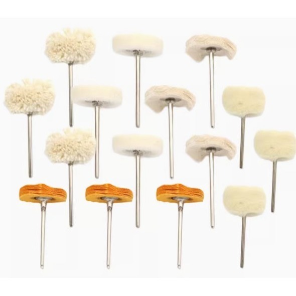 專業拋光柔羊毛<柄2.35> 15件套