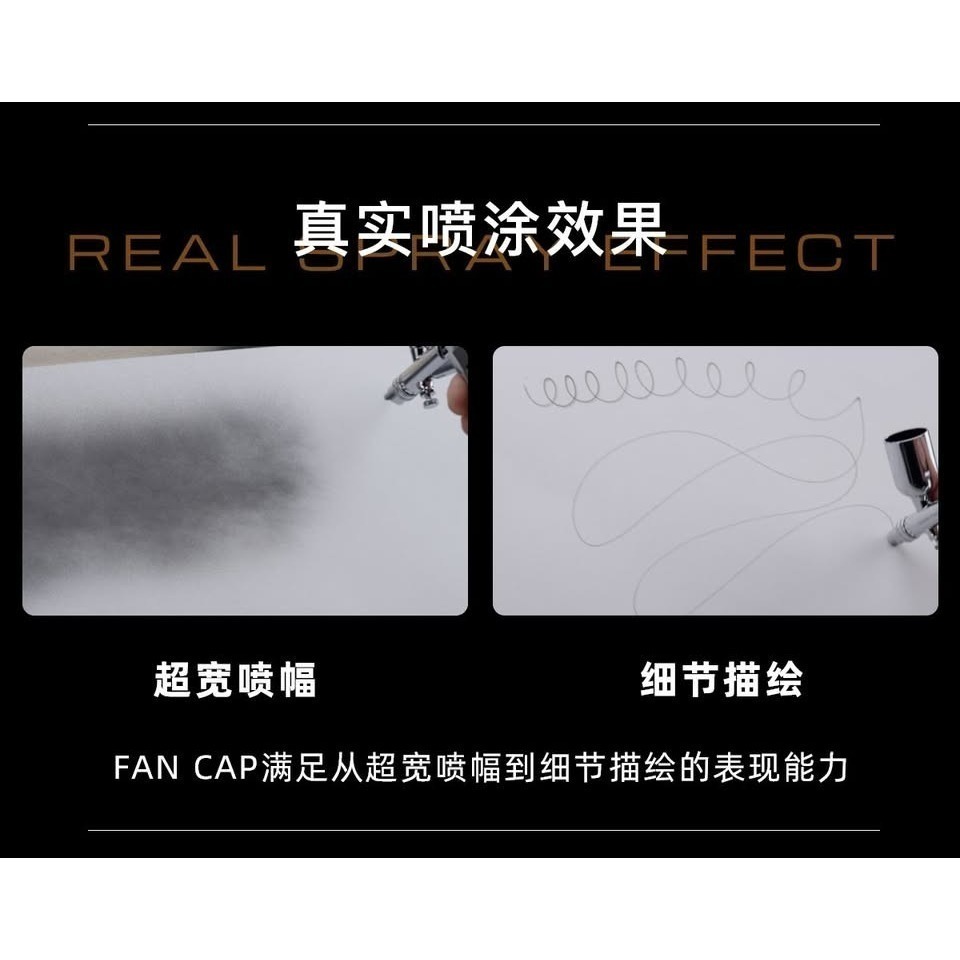 <現貨>伽利略MOBIUS 0.2 可調壓 快拆雙動噴筆模型噴灑著色噴筆-細節圖5