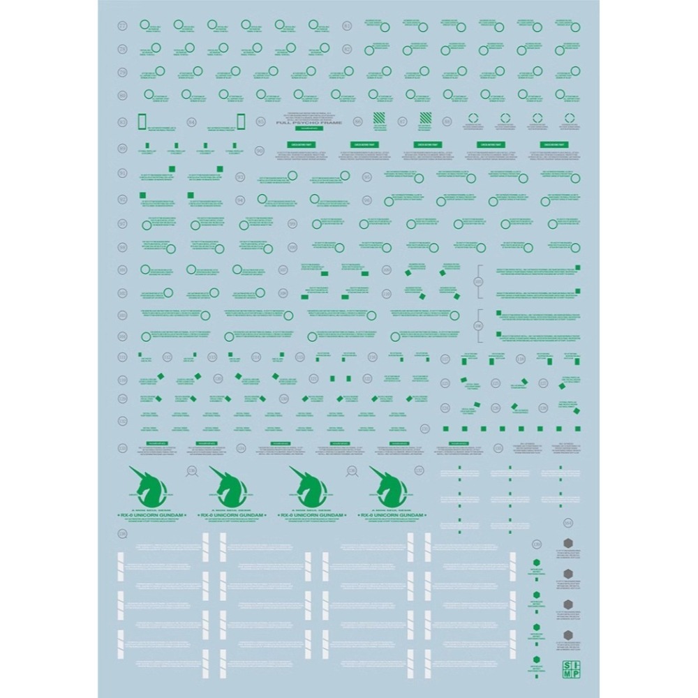 EVO PG獨角獸 最終決戰 EVA-PG15FB 三盾 限定電鍍綠 水貼-細節圖3