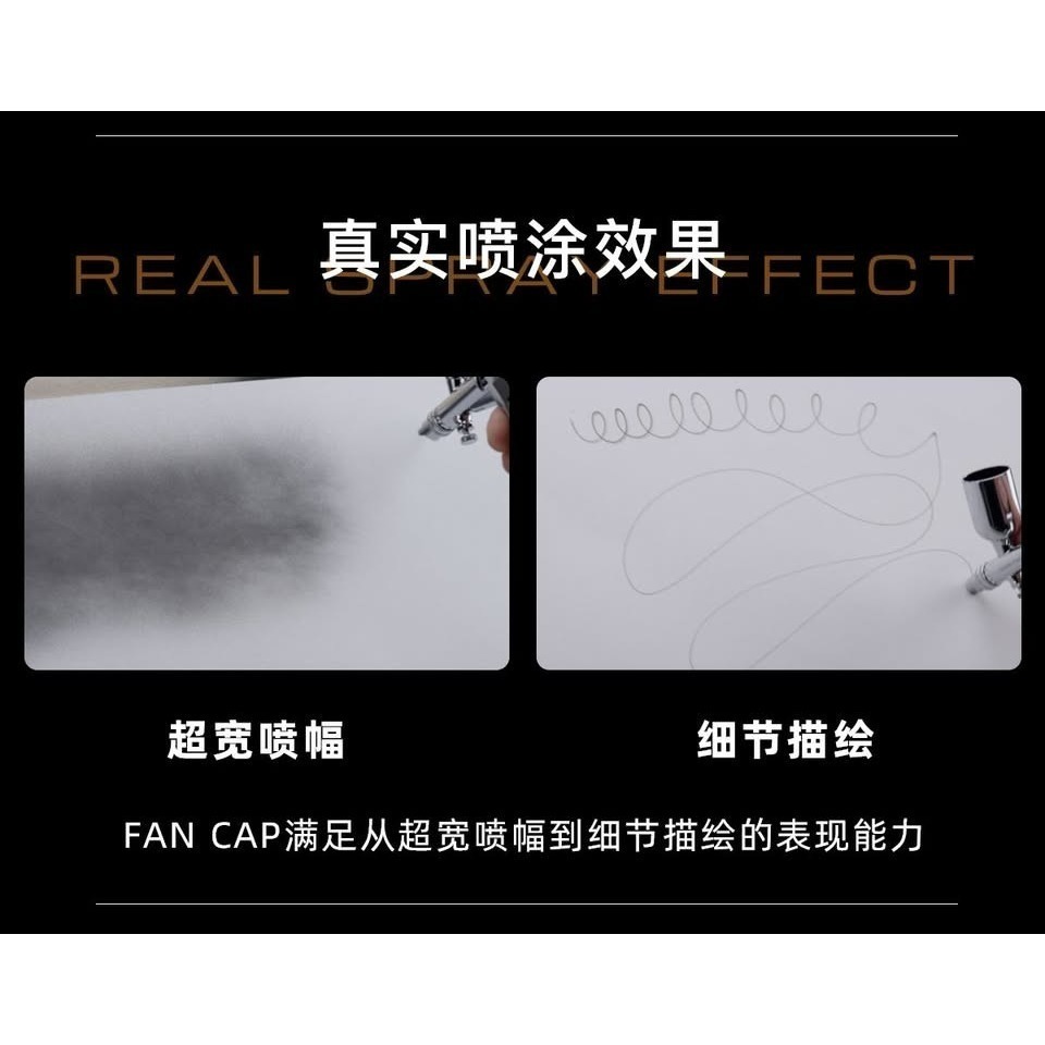 <現貨>伽利略 莫比烏斯 Mobius 0.3 快拆雙動噴筆模型噴灑著色噴筆-細節圖5