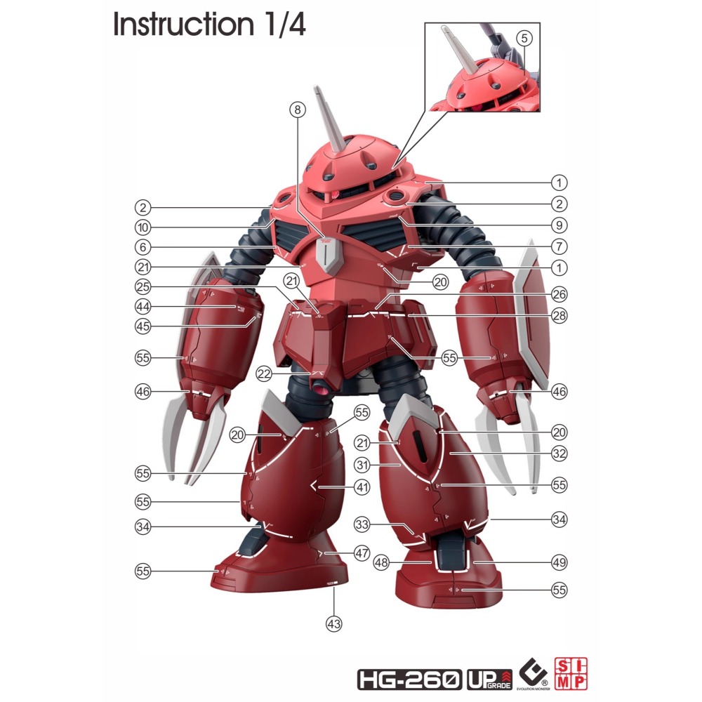 EVO HG魔蟹正義魔蟹阿蘭斯魔蟹無證魔蟹 SEED劇場版 水貼-細節圖2