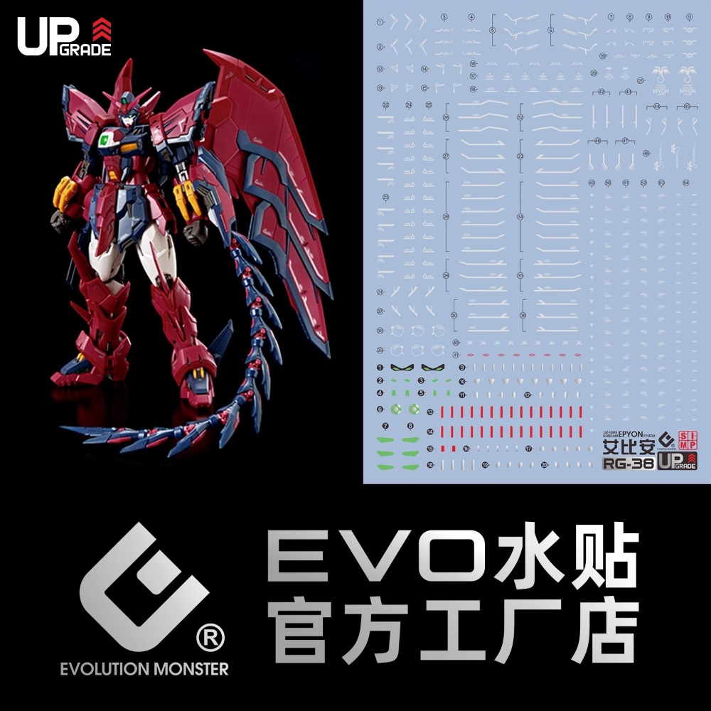 EVO RG艾比安 魔鬼鋼彈 水貼-規格圖2