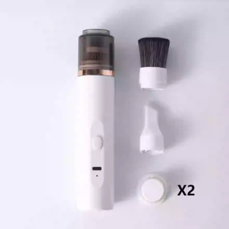無線type c充電式 桌面型超刷毛刷+扁頭 吸塵器-細節圖9