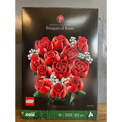 [植享玩．積木]LEGO樂高10328 玫瑰花束 樂高® Icons系列