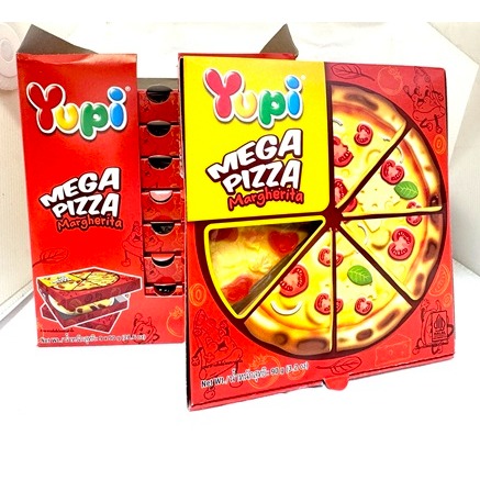 [SNACKS MAP零食地圖]YUPI 呦皮巨無霸披薩造型軟糖 披薩盒設計超吸睛 食玩軟糖-規格圖3