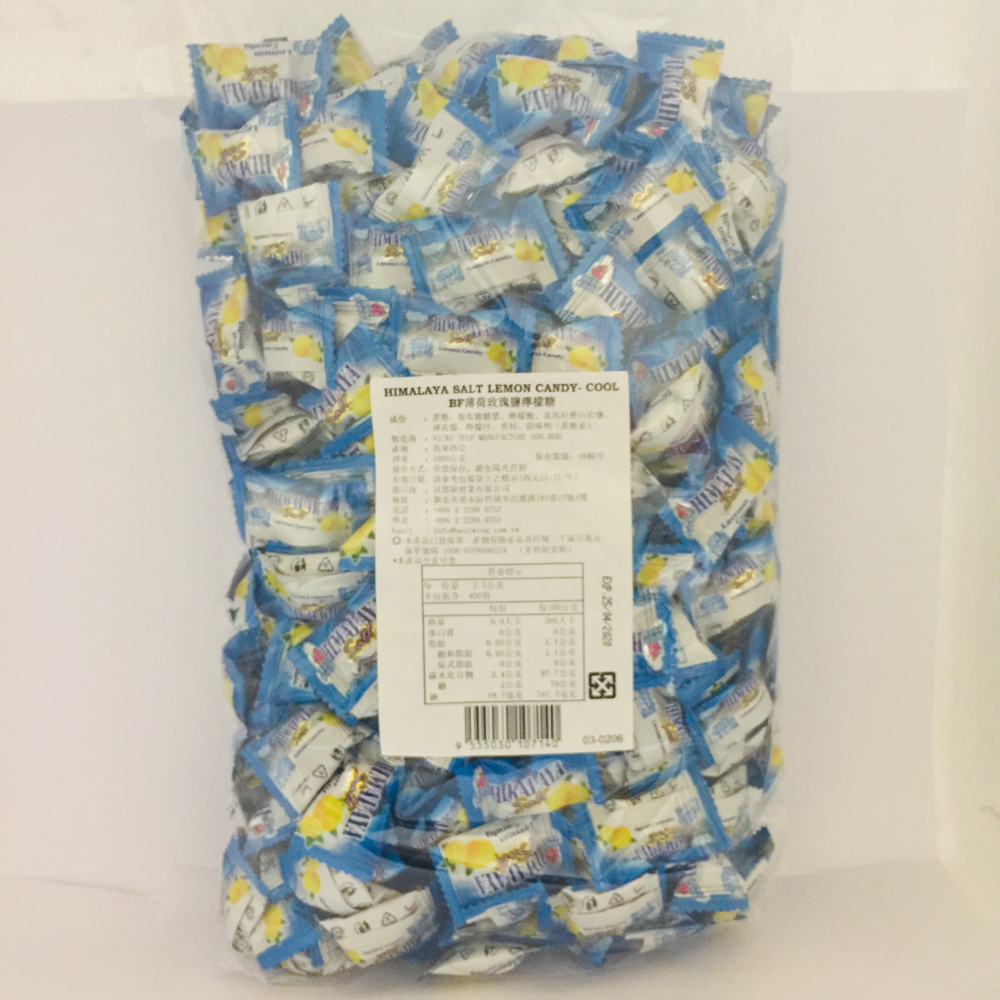 [SNACKS MAP零食地圖]1公斤BF薄荷玫瑰鹽檸檬糖BF海鹽檸檬糖涼糖 喉糖 BIGFOOT馬來西亞原裝1kg-細節圖2