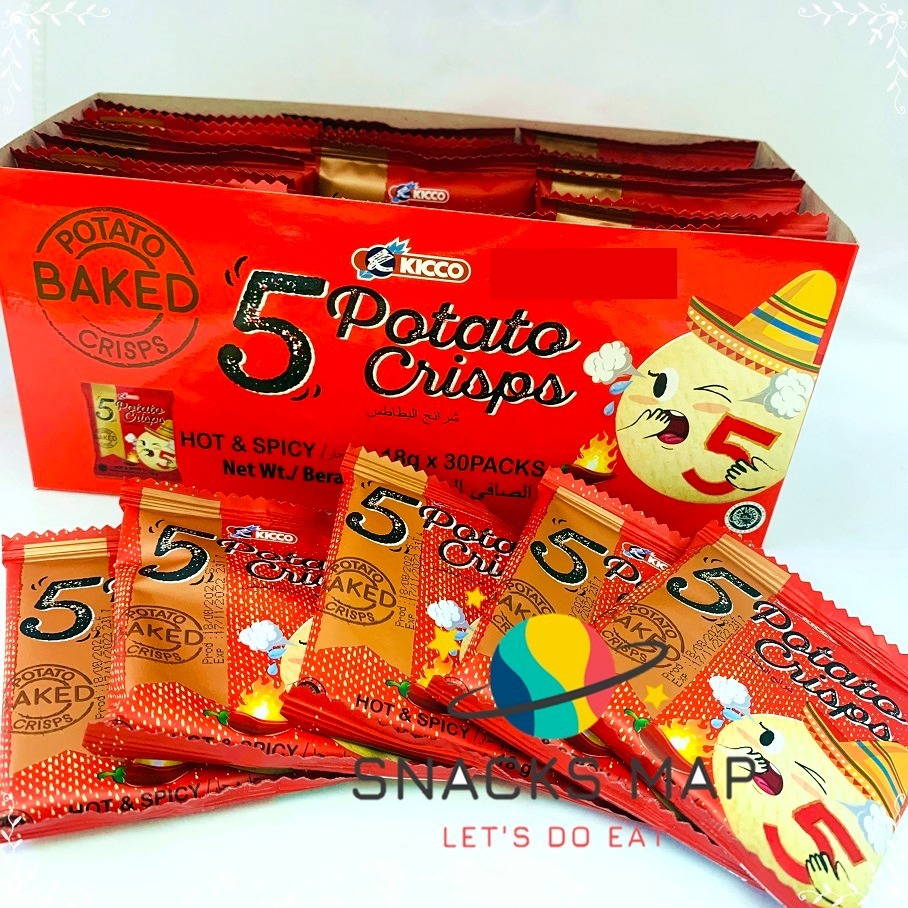[SNACKS MAP零食地圖]印尼 five 洋芋薄脆餅 韓式辣味 原味   洋芋片BBQ 540g  團購美食 5P-規格圖4