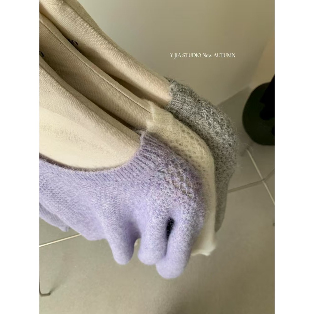 小資少女心~后系蝴蝶结甜美穿搭設計感針織-細節圖4