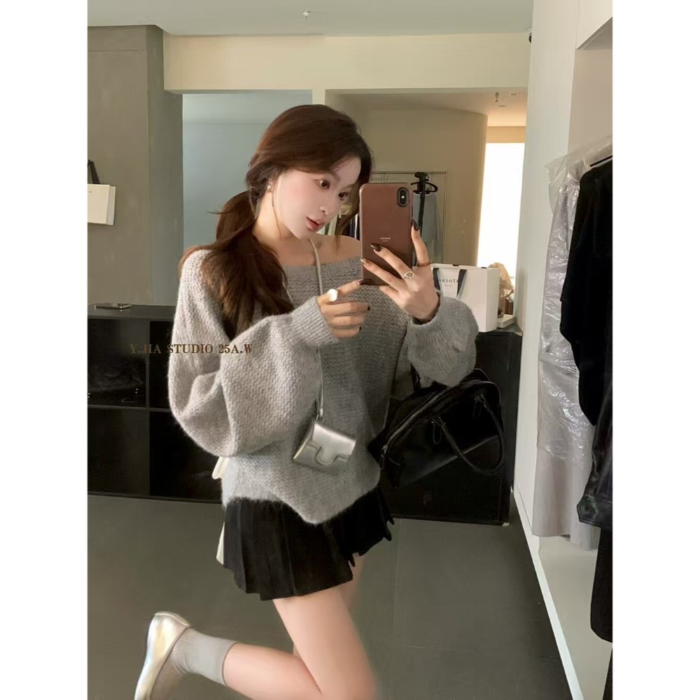 小資少女心~后系蝴蝶结甜美穿搭設計感針織-規格圖7