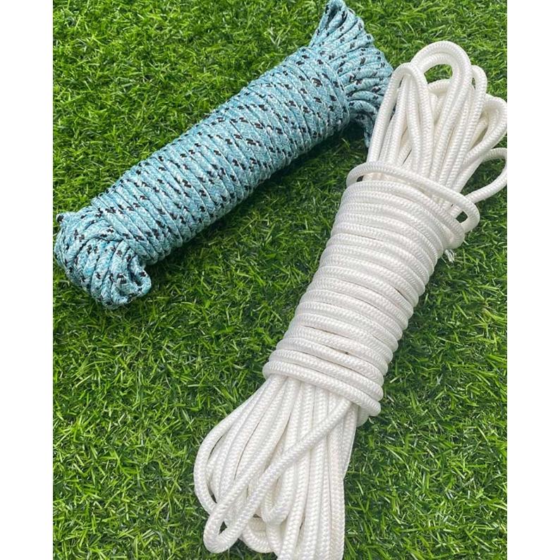 【小魚嚴選 台灣出貨】遮陽網專用編織繩10米20米 彩色繩綑綁繩編織繩 露營繩曬衣繩窗簾曬衣帳篷帆布童軍繩 尼龍繩塑膠繩-細節圖8