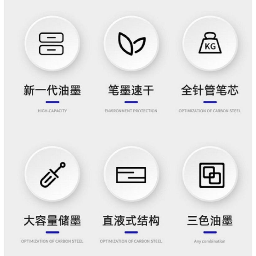 【小魚嚴選推薦文具 台灣出貨】0.5mm大墨囊直液式針管走珠筆-細節圖6