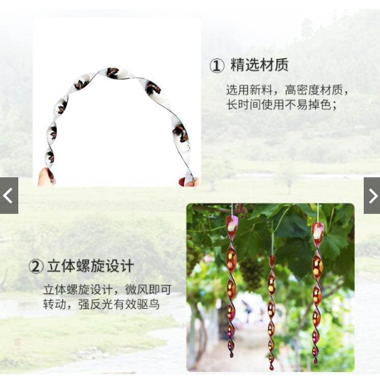 【園藝器具 快速出貨 電子發票】螺旋驅鳥棒 30cm 閃光防鳥工具 反光棒 趕鳥棒 旋轉驅鳥棒-細節圖4