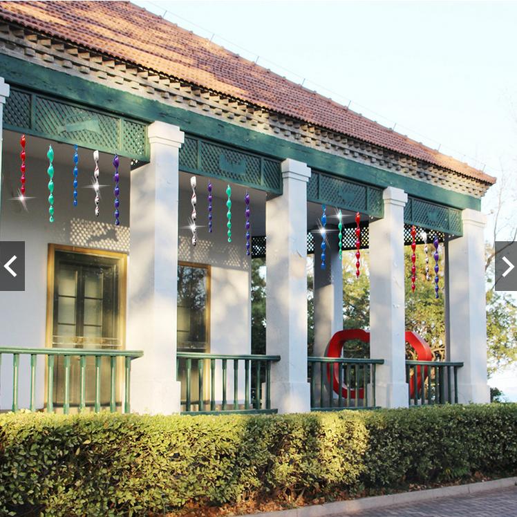 【園藝器具 快速出貨 電子發票】螺旋驅鳥棒 30cm 閃光防鳥工具 反光棒 趕鳥棒 旋轉驅鳥棒-細節圖5