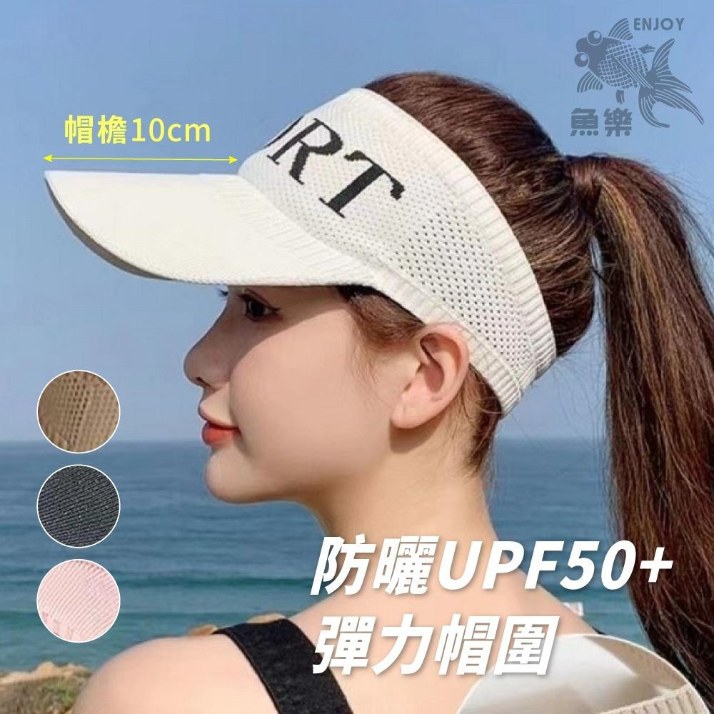 【小魚嚴選防曬系列  台灣現貨】遮陽帽 休閒帽子 鴨舌帽 運動帽 防曬 女 空頂 戶外運動-細節圖5